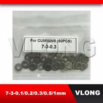 Dyzelino kuro purkštuko 7-3-0,1 MM reguliavimo slėgio plovyklės tarpinės 0,1 mm 0,2 mm 0,3 mm 0,5 mm 1 mm reguliavimo slėgio pagalvėlė 7-3-1mm