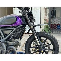 Motociklo priekinis purvasaugis Ducati Scrambler 400 Sixty2 Scrambler400 Scrambler 800 2016-2023 juoda
