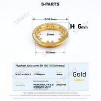 S-PARTS Titanium Cassette Lock Cover for Shimano 10 11 12 speed for MTB road bike 10 11 12 speed SH 10S 11S Gold