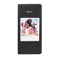64 Pockets Instant Camera Photo Album Movie Ticket 5 inch Picture Storage Case for Polaroid 600/Fujifilm Instax W210/W300 juoda