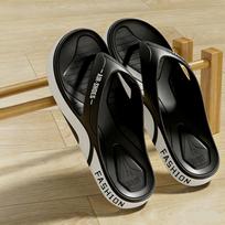 Summer Men's Flip-flops Sports Outdoor Comfortable Beach Sandals Men Casual Shoes House Flip Flops Home Shoes 38-39 juoda