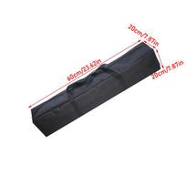 Outdoor Camping Storage Bag with Reinforced Oxford Cloth Spacious Canopy Pole Organizer for Hiking Gear 60cm black