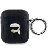 Karl Lagerfeld KLA2PGKIPK AirPods 1|2 cover black Monogram Karl Head