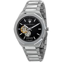 Maserati R8823142002 Automatinis vyriškas laikrodis su juodu ciferblatu 42mm sidabras