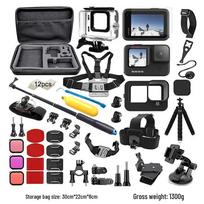 GoPro 9/10/11/12/13 Waterproof Sports Camera Accessories Set for Surfing, Skiing, and Diving