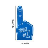 Giant Foam Finger Universal Cheerleading Inspiring EVA Cheering Hand Number 1 Foam Fan Finger For Celebrating Pom Poms mėlyna