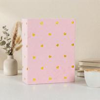6 Inch 100 Pockets Photo Album Cloth Cover Large Capacity Slip-in Picture Albums Insert Pocket Laminated Photo Storage šviesiai rausvos spalvos