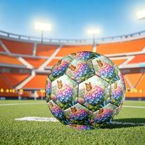 1pc Butterfly Garden Size 5 Soccer Ball Professional Match Training Football Indoor &Outdoor Sports Ball Training Ball Lightweight Durable y28 Size 5