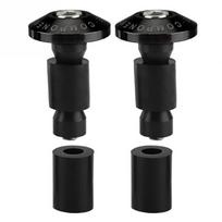 22 mm 7/8 colių motociklo vairo galo slankiklio kištukas, skirtas lenktynėms bekelėje juoda