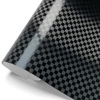 Car Decals Grid Vinyl Wrap Decal Films Stickers on Motorcycle Vinyl Car Wrapping Film Covering for Car Self-adhesive Accessories 10cmx150cm matinė juoda spalva