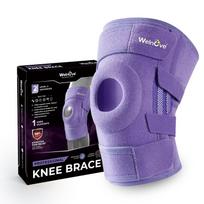 Adjustable Settings 1Pcs New Knee Brace With Side Stabilizers and Patella Gel Padsknee Ergonomic Support For Cyclingrunningclimbing Running violetinė