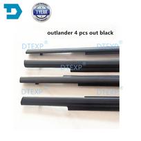 4 vnt. Išorinės chromuotos arba juodos langų gumos, skirtos Outlander GF GG 2013-2020 5727A291 Stiklo apsauga, Weather Strip, skirtos Airtrek O3 O5 black 4 PCS