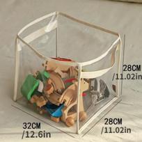 Children's Toys Storage Basket Transparent Storage Box Sub Block Plush Toys Large-capacity Household Multifunctional