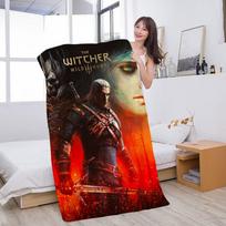 The W-Witcher 3 W-Wild Hunt Game Microfiber Blanket Quick Drying Beach Towels Oversized Super Absorbent Pool Towel Blanket Cotton 30x30cm
