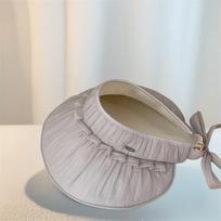 Wide Brim Sun Visor Hat Open Top Design Visor Cap Comfortable Wide Brim Hat  Summer Outings pilka