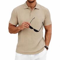 Mens Polo Shirts Short Sleeve Classic Fit Polo Shirts for Men Golf Shirts for Men Polo T Shirts for Men Comfortable Design XL chaki