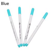 4pcs Water Erasable Pens Fabric Markers Soluble Cross Stitch Chalk Tool Pencil Patchwork Needlework Sewing Accessories mėlyna