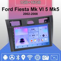 Android Carplay automobilinis radijas, skirtas Ford Fiesta Mk VI 5 Mk5 2002-2008 Multimedijos grotuvo galvos blokas Stereo GPS navigacija BT WIFI 2+32GB 1+16GB