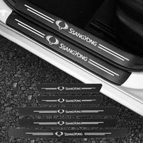 Automobilio durų slenksčio bagažinės buferio pedalo apsauga nuo įbrėžimų lipdukai SsangYong Kyron Stavic Rexton Sports Tivoli Musso Man 1Pcs-For-SSANGYONG