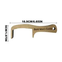 Bald Man Comb Funny Prank Grooming Tools Hairless Man Grooming Comb for Father Husband Friends Coworkers