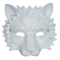 Lion Face Animal Half Mask Dress Up for Halloween Music Festival Costume balta