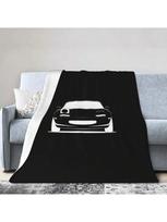 NA MX-5 Miata, itin minkštas plonas flanelinis pledas 75X95CM pilka spalva