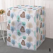 Home Waterproof PEVA Washing Machine Cover Sunscreen Protective Jacket Washer Dryer Case Type B-5
