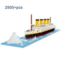Creative Titanic Micro Brick Building Blocks Kit Perfect Gift for Kids Models MOC Assembly Christmas Birthday no box