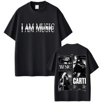 Rapper Playboi Carti I Am Music New Album Cover Graphic Print Tshirt Men's Casual Vintage T-shirt Men Hip Hop Oversized T Shi... S įvairiaspalvis