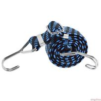 Elastic Bungee Cord Strap with Metal Hooks 2 Meters Long for Securing Motorcycle and Electric Bike Loads Durable and Flexible One Size mėlyna