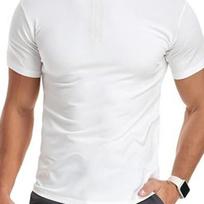 Mens Loose Short Sleeve Solid T Shirt Muscle Fitness Casual Sports Top S