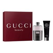 Gucci men's perfume set Guilty Love Eau de Toilette Deodorant Shower Gel Gift Two-piece set: 50ml men's eau de toilette + 50ml shower gel, no gift bag ruda
