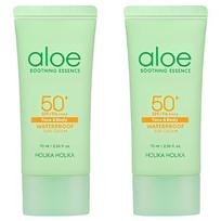 Holika Holika Aloe Waterproof Sun Cream SPF50+ PA++++ Moisturizing UV Protection 70ml x 2pcs