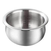 Universal Rice Cooker Inner Pot Replacement 2L 3L 4L 5L Capacity Option Safe Even Heating Design Stainless Steel Texture