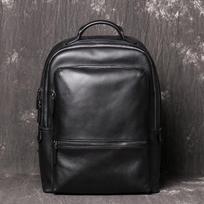 Retro First Layer Cowhide Laptop Bag Men'S Genuine Leather Backpack Large Capacity Women'S Travel Backpack juoda
