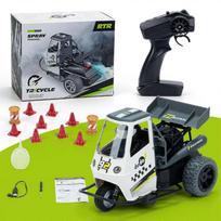 Tricycle Remote Control Motorcycle Electric Drift Car Toy Rock Off-road Crawler Vehicle 1/16 Simulation Motorbike Model - PJ