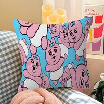 OOpanchu Cute UUsagi Lucky Dragon pillow cover sofa cushion cover home room decoration children gift 30x30cm