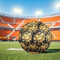 1pc Golden Heart Romance Size 5 Soccer Ball Professional Match Training Football Indoor &Outdoor Sports Ball Training Ball Lightweight Durable y56 Size 5