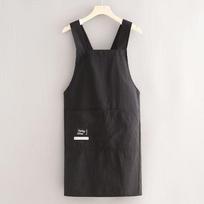 Korean Style Unisex Waist Apron: Water-Repellent, Stain-Resistant, Printed Logo, Perfect for Catering.