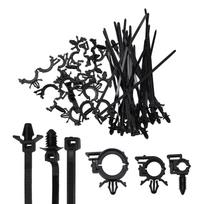 Reliable Push Mount Cable Ties for Engine Bay Wire Routing 45Pcs Bundle