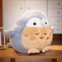 Cute chubby owl doll plush toy owl doll children soothing rag doll girl birthday gift 38cm（0.36kg）