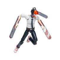 Total Anime Chainsaw Man Figure with Interchangeable Head and Arm Mouthpiece - 6.5-inch