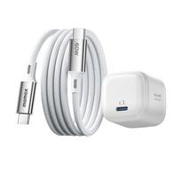 MOMAX 30W GaN iPhone/Type-C Fast Charger with MagSafe Cable Set