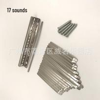 Thumb Piano Accessories: 17-Tone Kalimba Keys & Plectrum – Manganese Steel Stamped Scale ABS