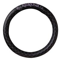 SEIWA Kuromi Sanrio Quilted Steering Wheel Fits Cars from Suitable for Kei and Standard Easy Protective Steering Wheel Officially Licensed Kuromi
