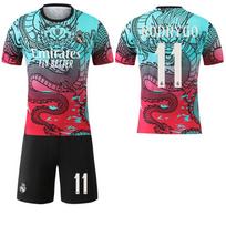 2025-26 Real Madrid new gradient color dragon pattern special edition #9Mbappé #7 Vinícius Football Jerseys 18