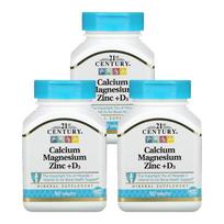 21st Century Sentry Calcium Magnesium Zinc + D3, 90 Tablets x 3 Pack 90 pcs - 3 ea