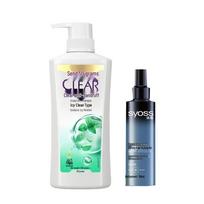 Clear Anti-Dandruff Shampoo & Syoss Styling Gel Bundle