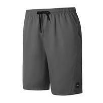 Mens Solid Color Casual Drawstring Elastic Waist Shorts With Pockets S