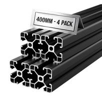 4PCS 4040 Aluminum Extrusion Profile, 15.75 Inch 400 mm, T Slot European Standard Anodized Linear Rail, High-Strength Extruded Aluminum Rail, for 3D